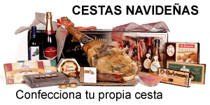 Secci�n cestas navidad de Ibericos y vino